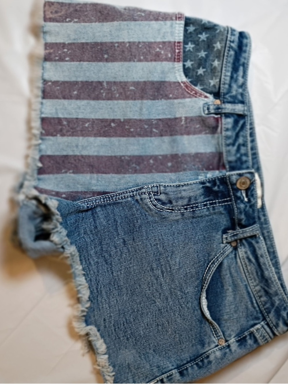 Shyanne Light Wash Distressed Denim Cutoff Shorts